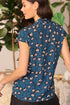 Hannah Top– Teal Floral